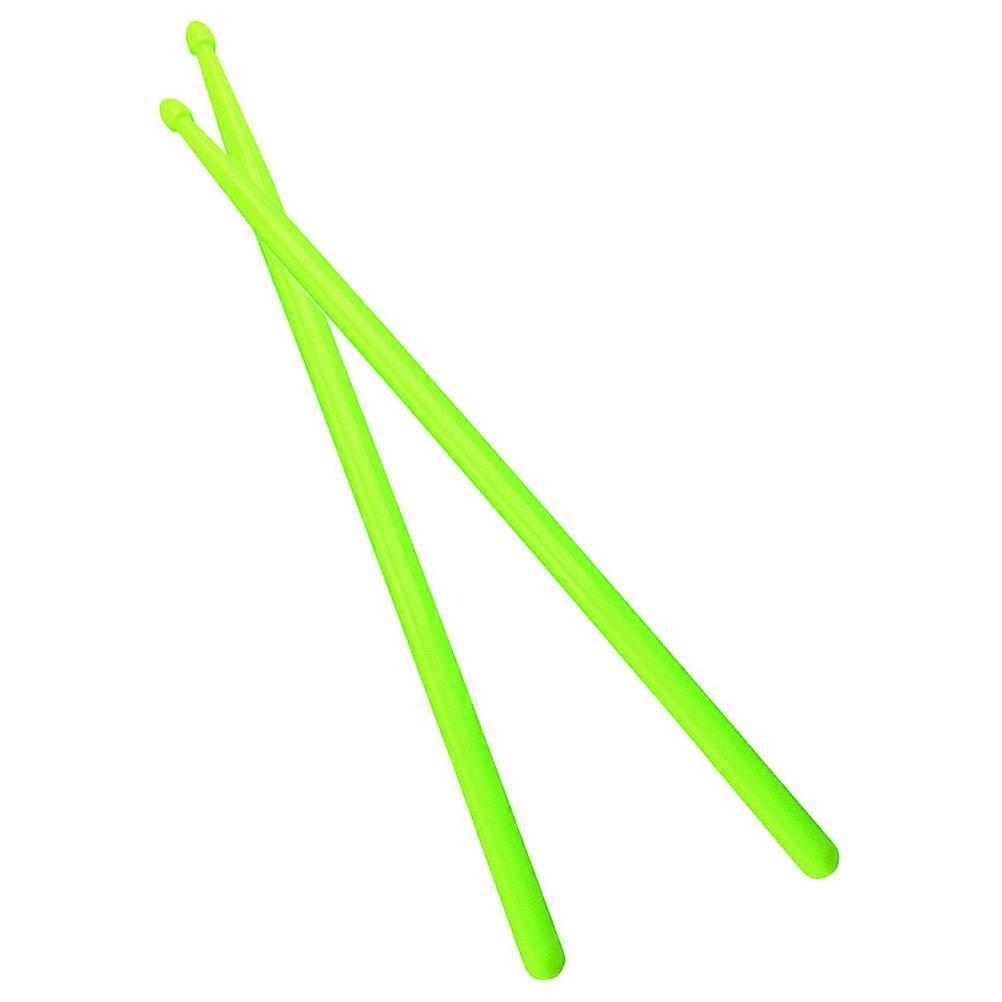 Percussion Nylon Drum Sticks 1Pair for Drum Set Light Green Drumsticks