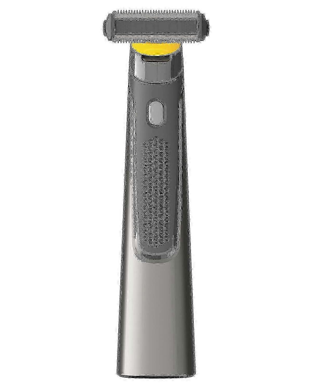 2025 MicroTouch SOLO Titanium Rechargeable Beard & Body Razor - Precision Trimmer, Waterproof, 3 Combs, USB