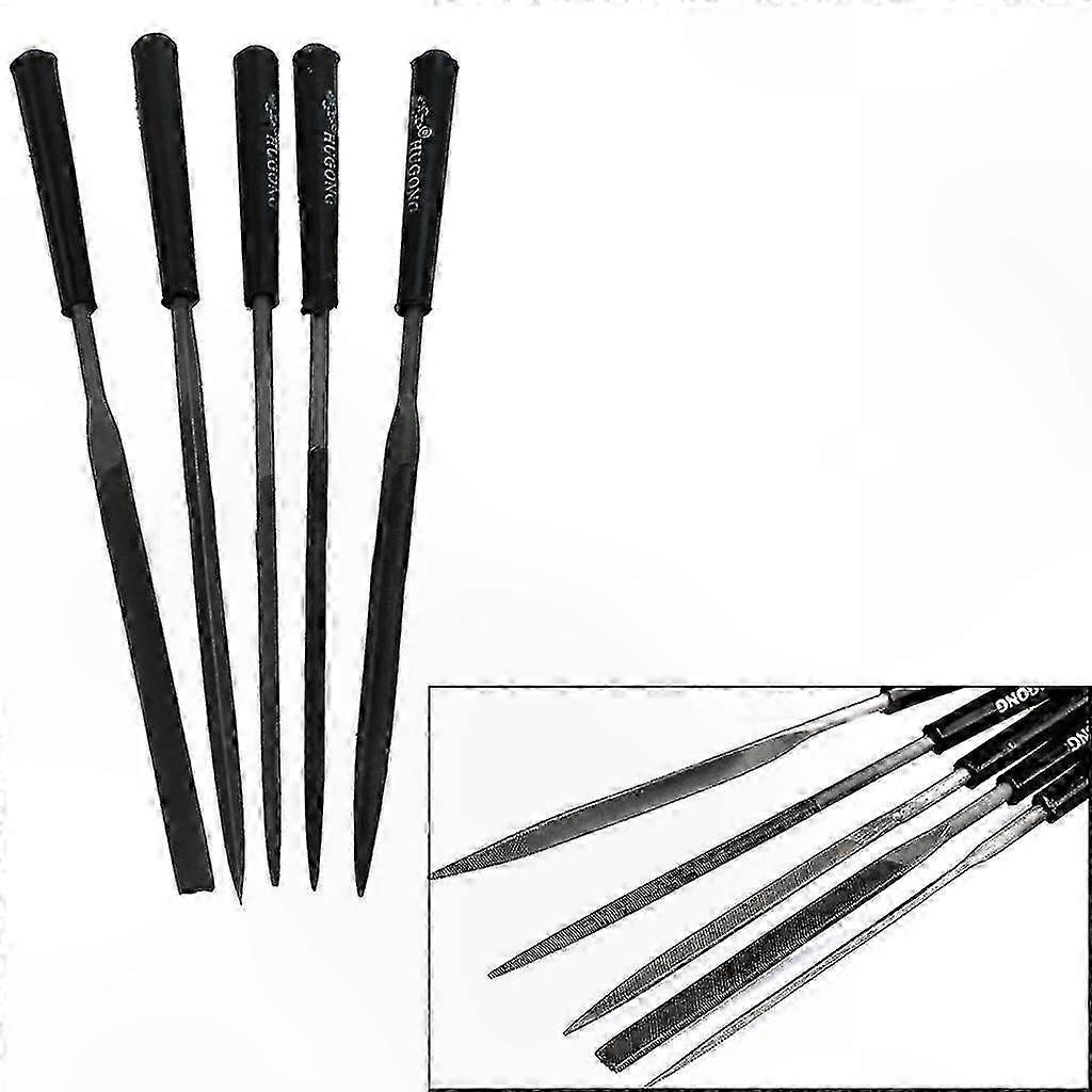 Versatile Needle File Set for Precision Sharpening and Polishing, 3x140x5mm