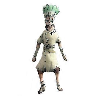 Anime Dr.STONE Ishigami Senkuu Cosplay Plush Cotton Doll Slender Twistable Shape Room Decoration Abstract Model Decoration Gift