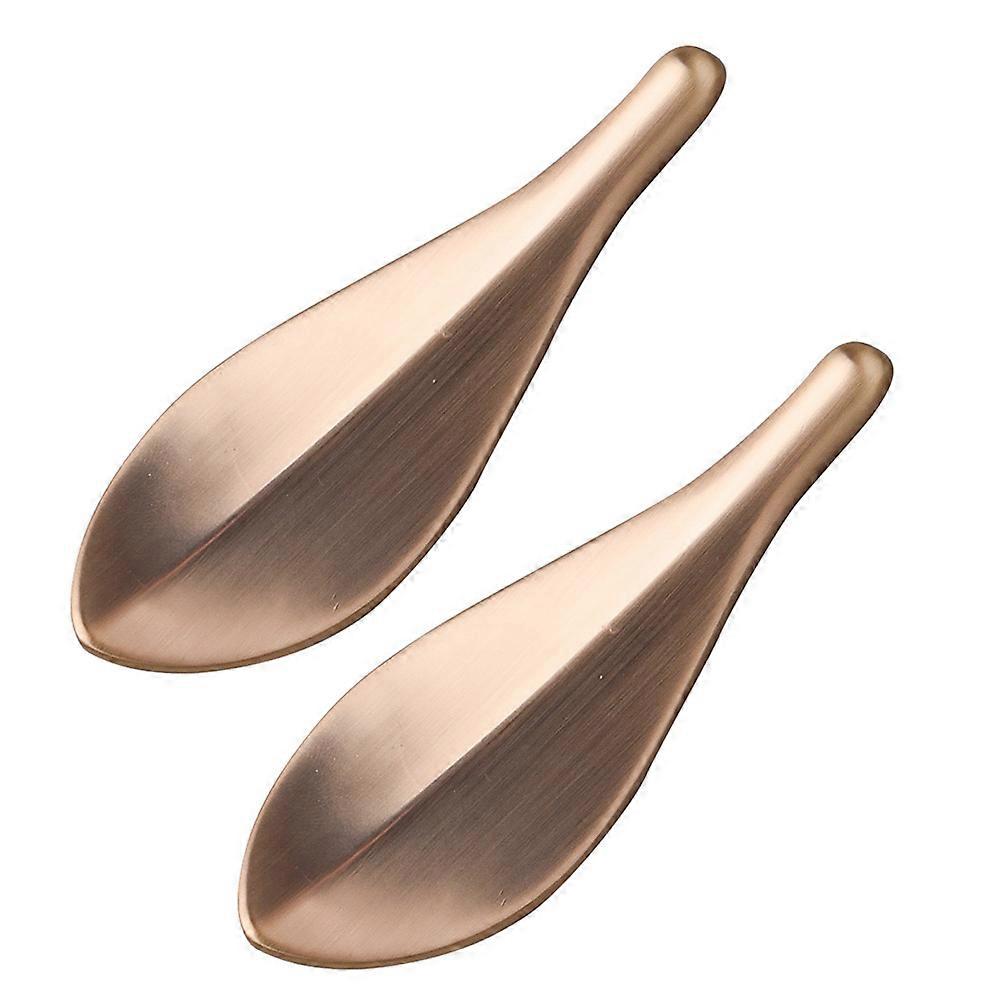 Cabinet Door Handle Leaf Style for Wardrobe 6Pcs Set Golden