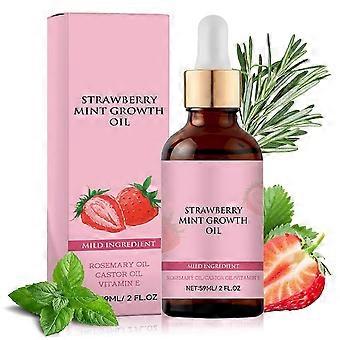 Strawberry Mint Growth Oil, Natural Rosemary Hair Oil, Hair Care and Thick Hair Oil 59ML 25-26s
