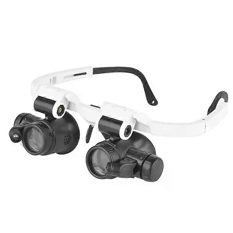 Head-mounted LED light - Multiple adjustable magnification levels, suitable for welding, precision craftsmanship, and repairs