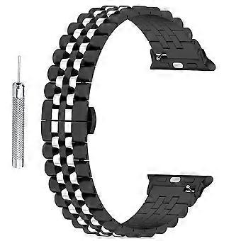 Waxy Cowhide Leather Watchband for Apple Watch Series 11 10 42mm/9 8 7 41mm/SE3 SE2 SE 6 5 4 40mm/3 