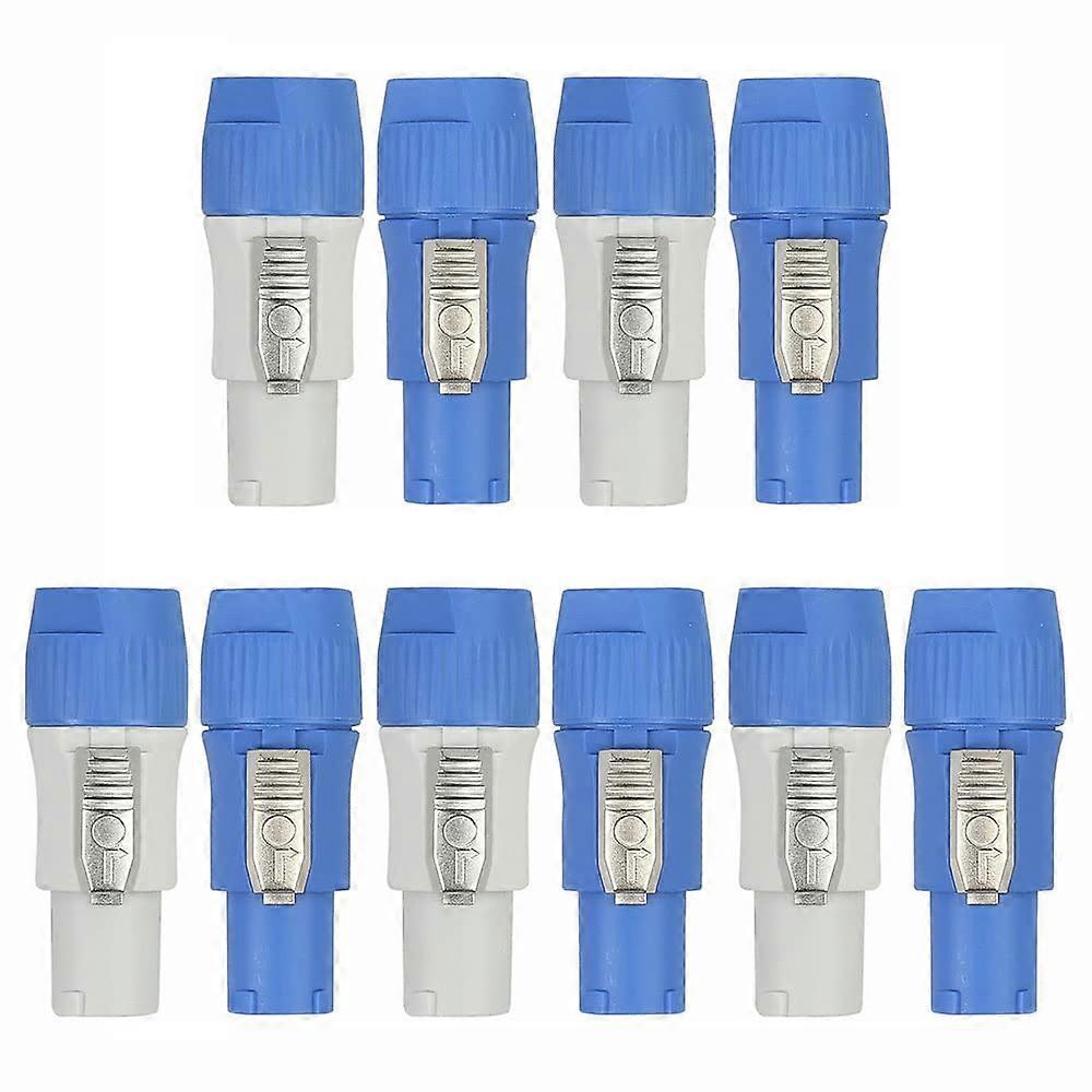 10 Set Type A Locking AC Power Connector Socket for PowerCON with LED Display 20A 250V