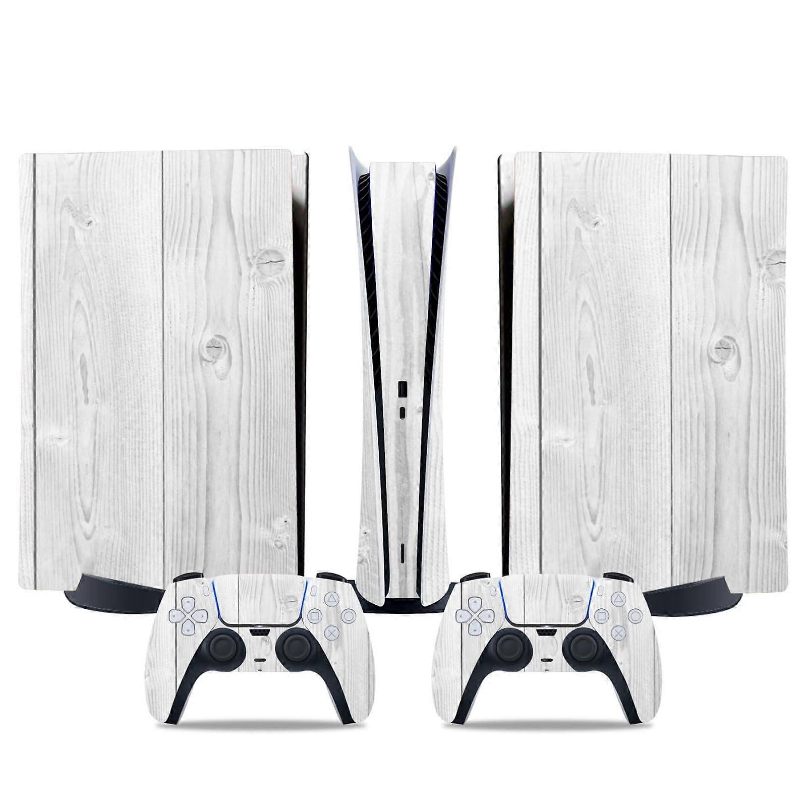 Vinyl Skin Full Coverage Console and Controller Decal Grey Disc and Digital Edition for PS5
