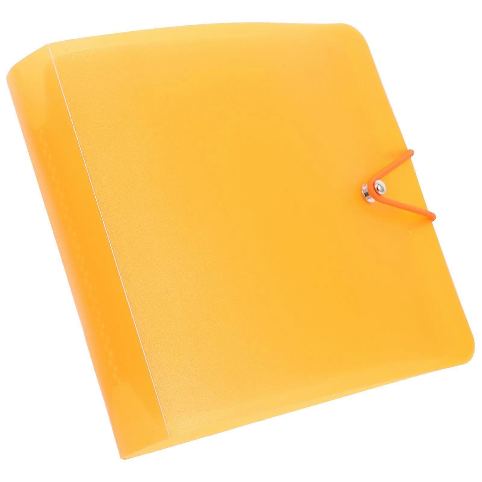 Cd Case Orange PP Material for Storage Use 2Pcs Cd Organizer Binder