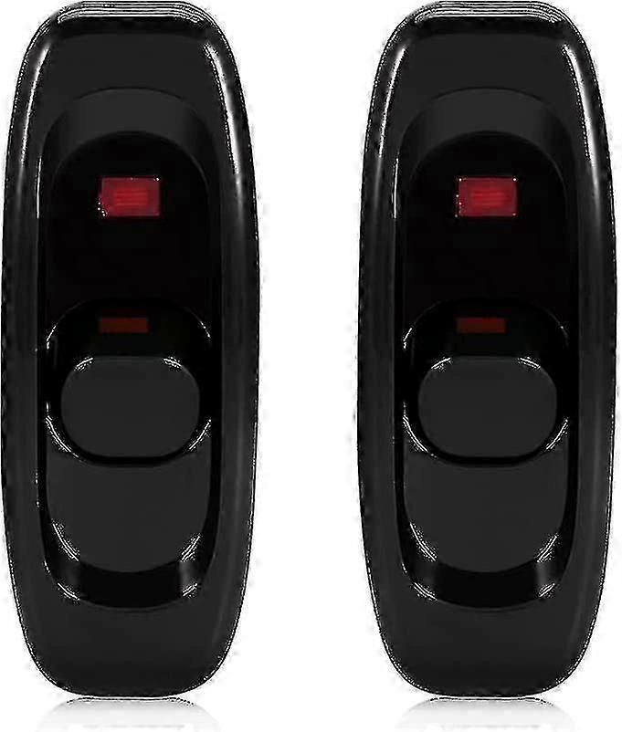 2 In-line Light Switches/lights/switches, Black