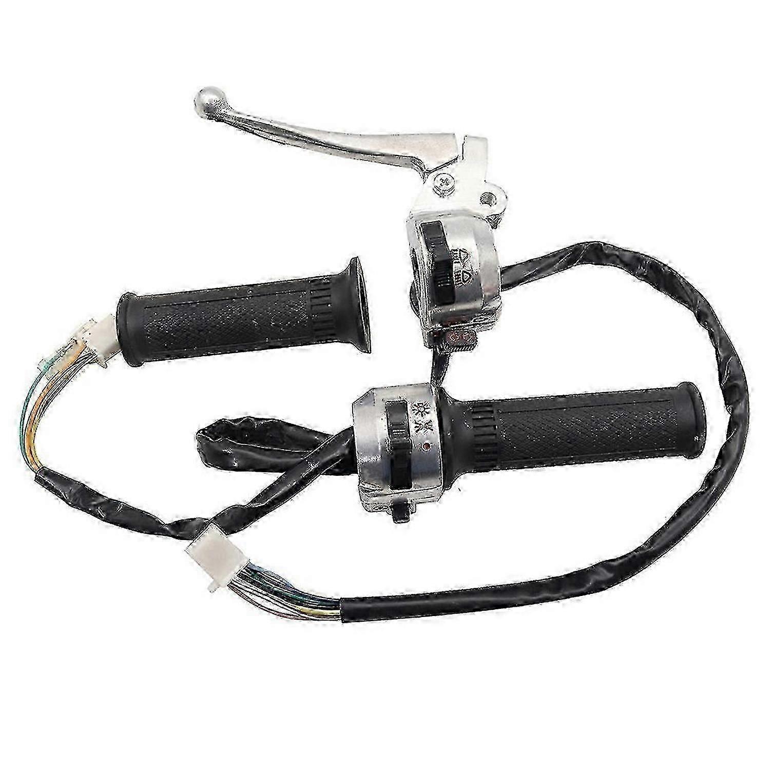 Universal Motorcycle Handlebar Throttle & Clutch Control Set for Mini Trail Bikes