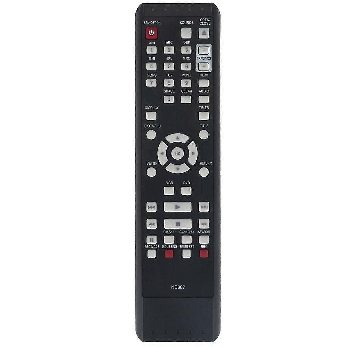 NB887UD Remote Control for DVD VCR Combo Player ZV427MG9A