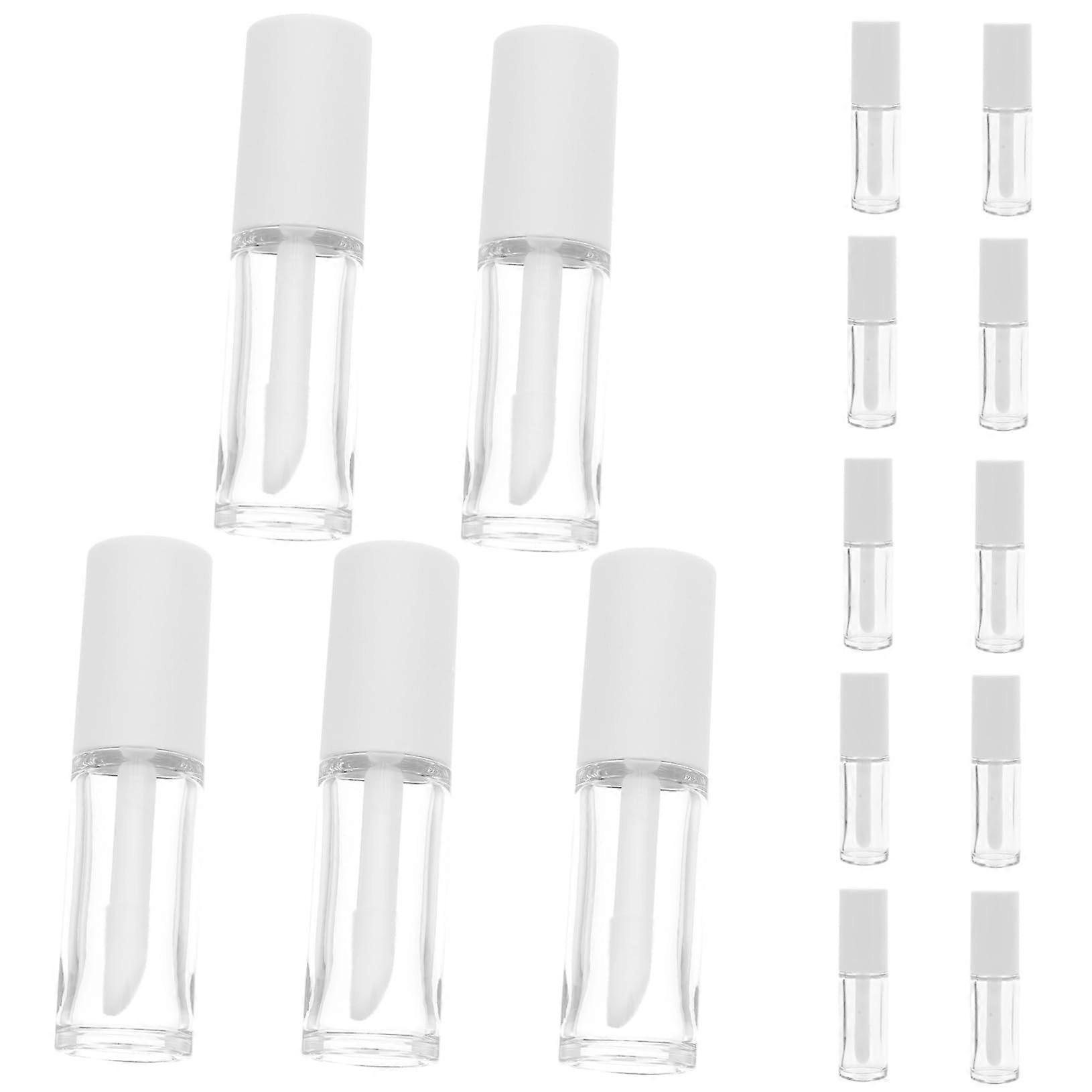 15pcs Empty Lip Gloss Tubes with Wand Applicator, Clear Refillable Containers for DIY
