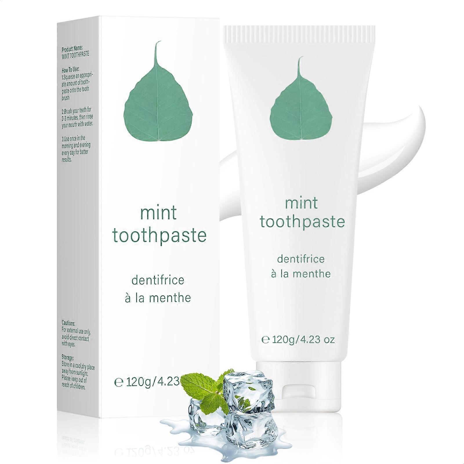 Natural Organic Mint Toothpaste 3.5oz Fluoride for Sensitive Teeth and LongLasting Freshness