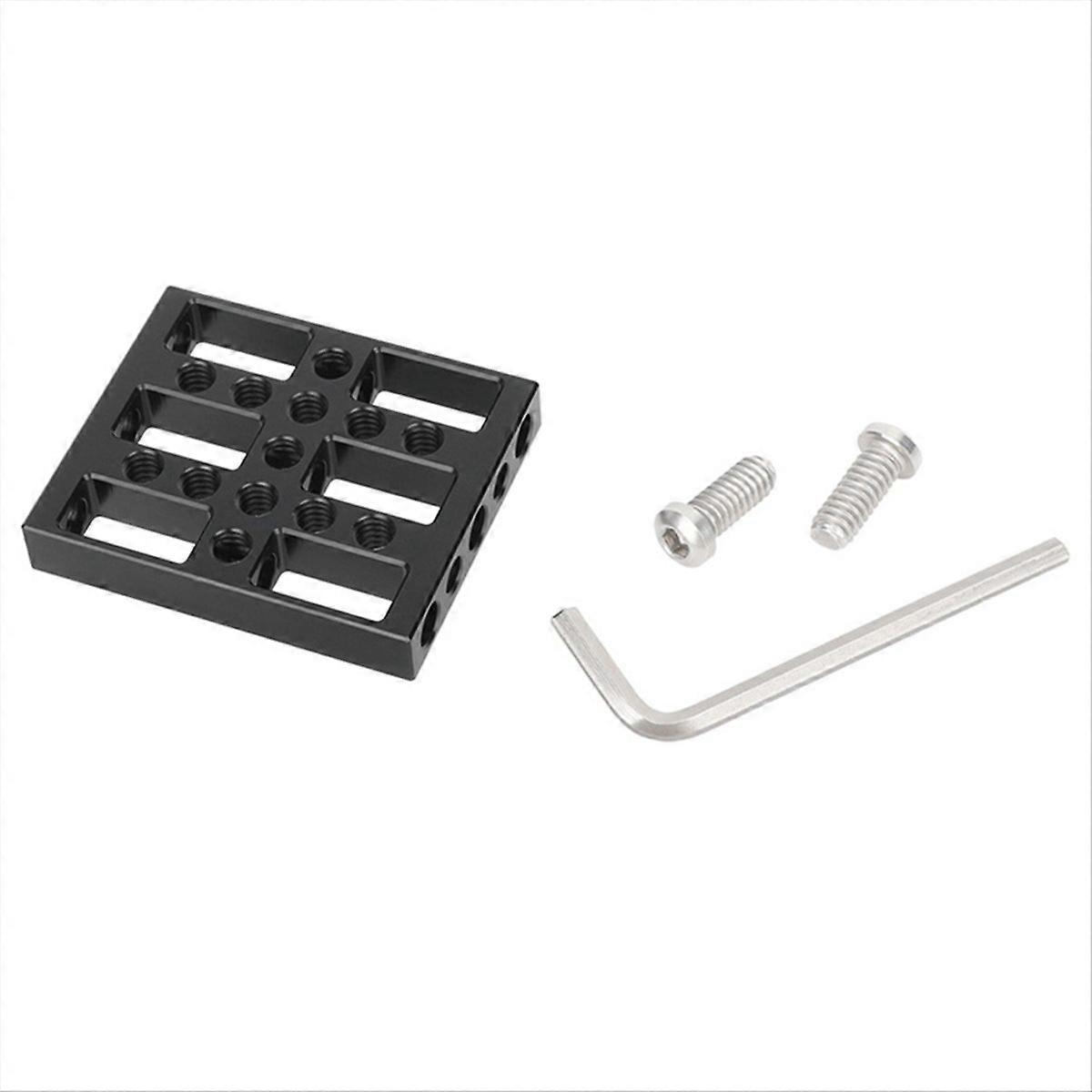 Mini Cheese Plate with 1/4Inch Threaded Holes DIY Rig Accessory