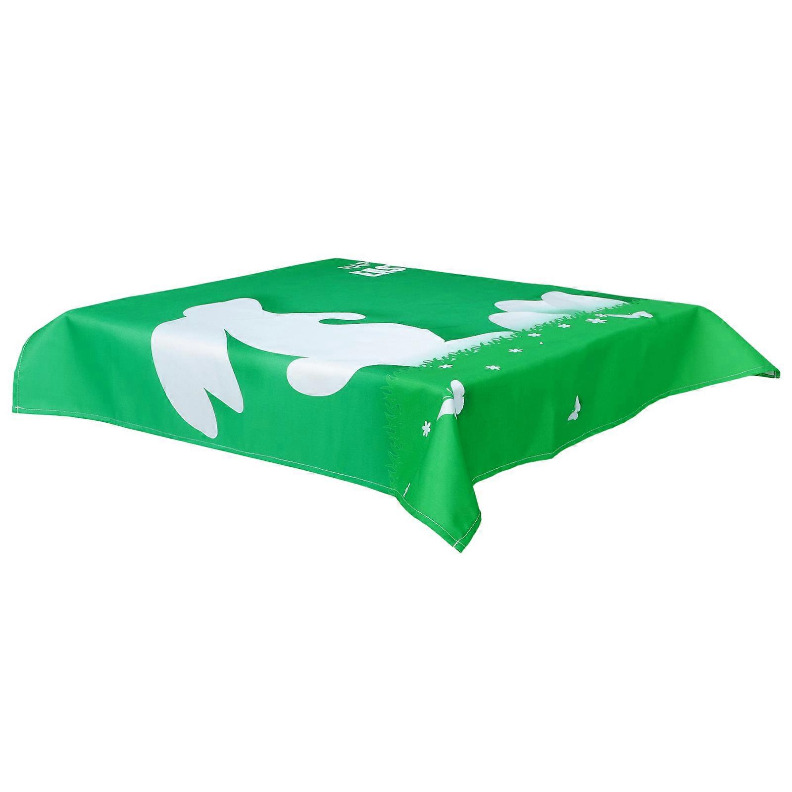 Easter Theme Table Cloth Decorative Table Cloth for 4Pcs Waterproof Party