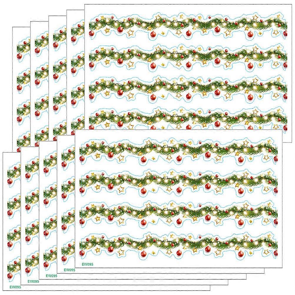 Decorative Christmas Border Sticker Bulletin Board Borders 40 Sheets