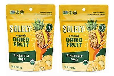 Solely Organic Dried Fruit Pineapple Rings 2 Pack