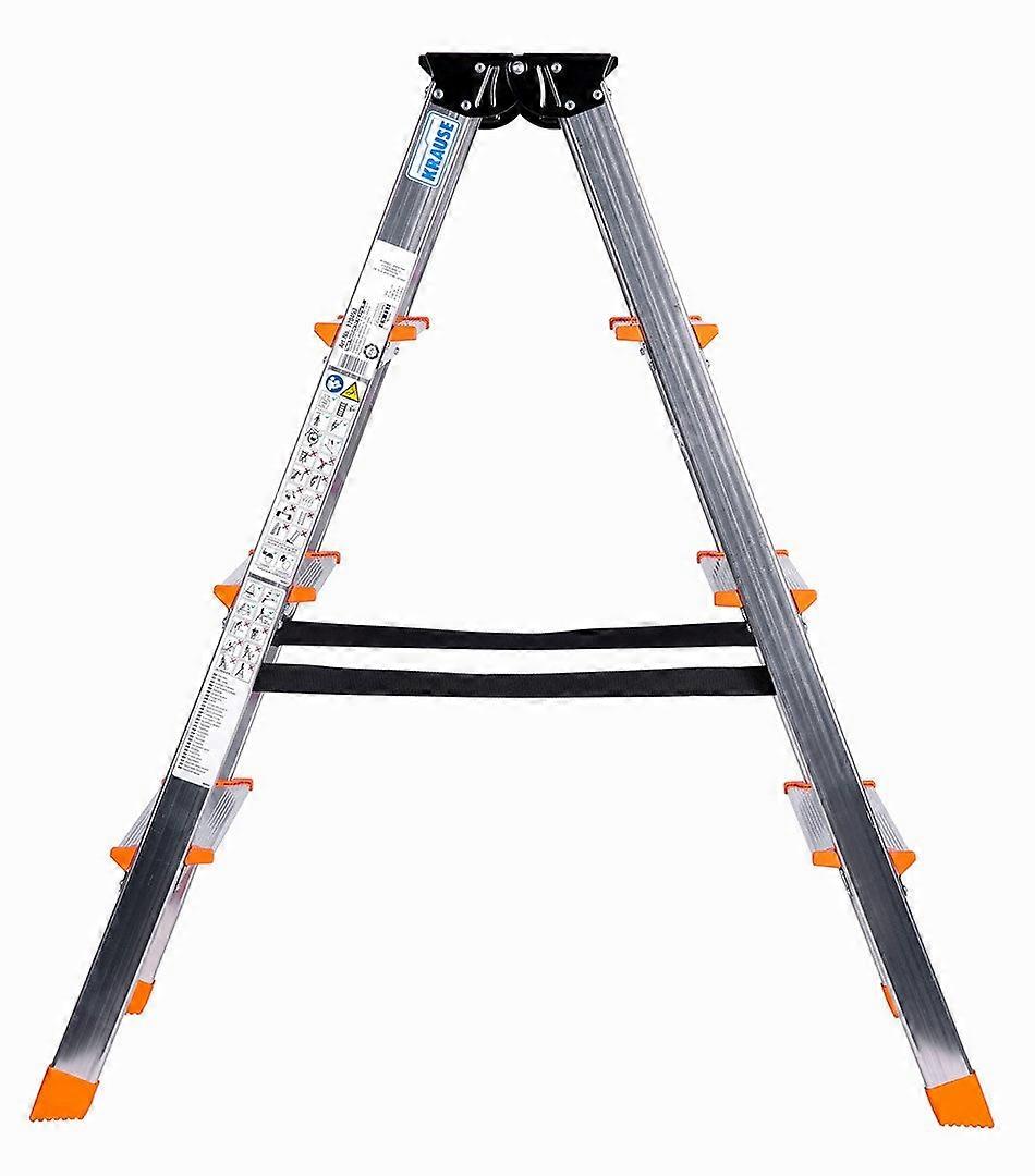 Krause Dopplo Dubbelzijdige Trapladder Zilver