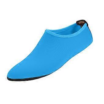 Kinderwaterschoenen voor peuters en kleuters, sneldrogende aquasokken met antislip rubberen zool, blauw, 3-4 jaar