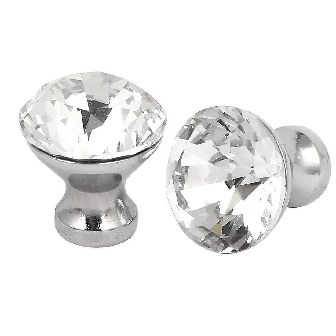 Cabinet Knobs 25x27mm Single Hole Easy Install Cupboard Drawer Pull Handles 2 Pack
