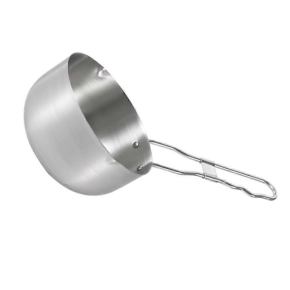 Household Saucepan Multi-Function Fry Pan for Kitchen Use 2Pcs Silver