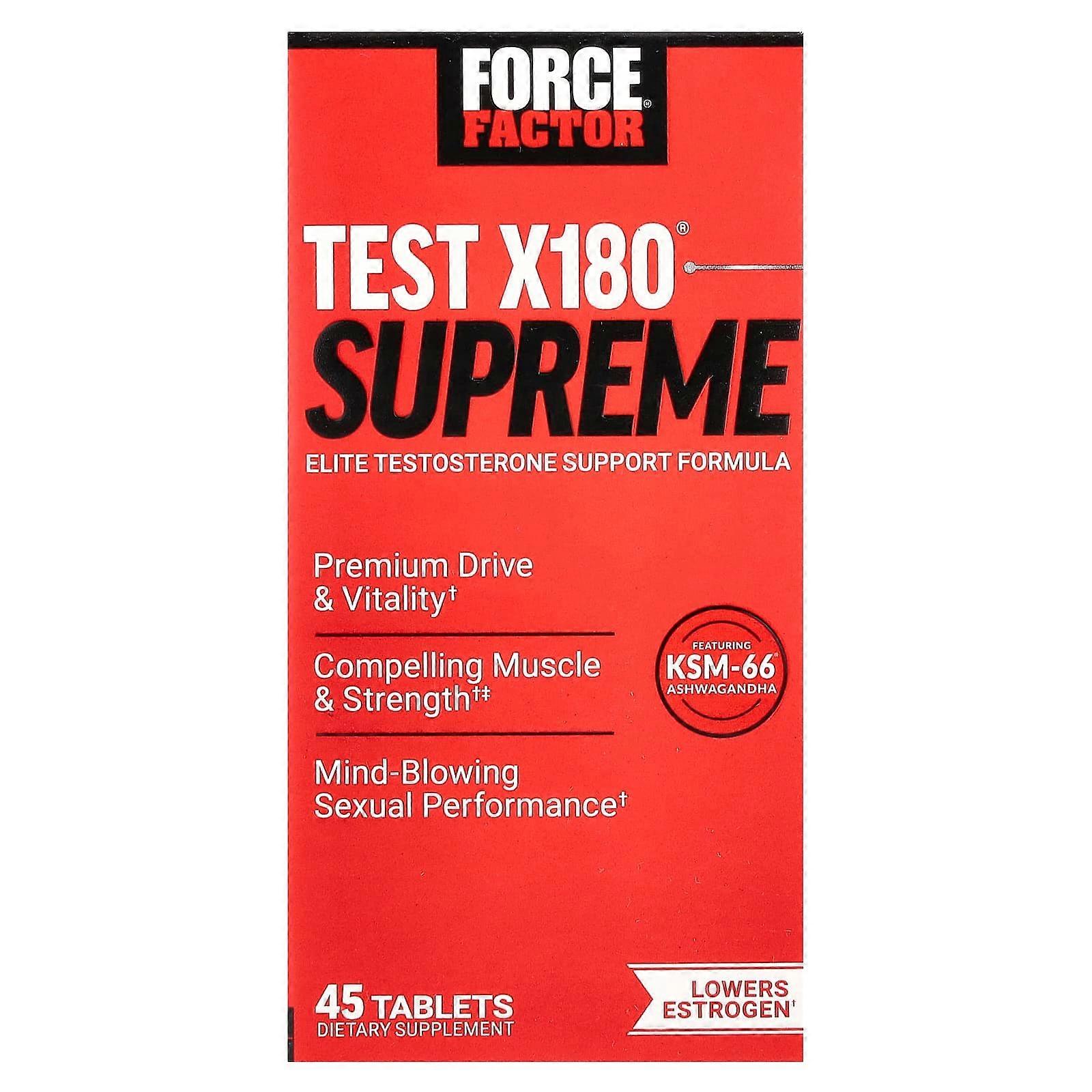 Force Factor, Alpha King Supreme, Elite Testosterone Booster, 45 Tablets