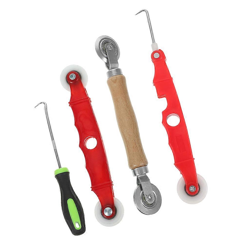 Screen Spline Roller Tool for Window Screen Repair 4Pcs Kit