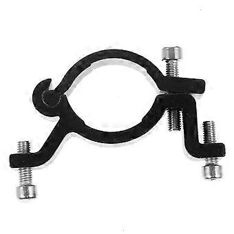 Schwarzer Fahrradflaschenhalter-Adapter für Sattelstützen mit 2 Halterungsklemmen