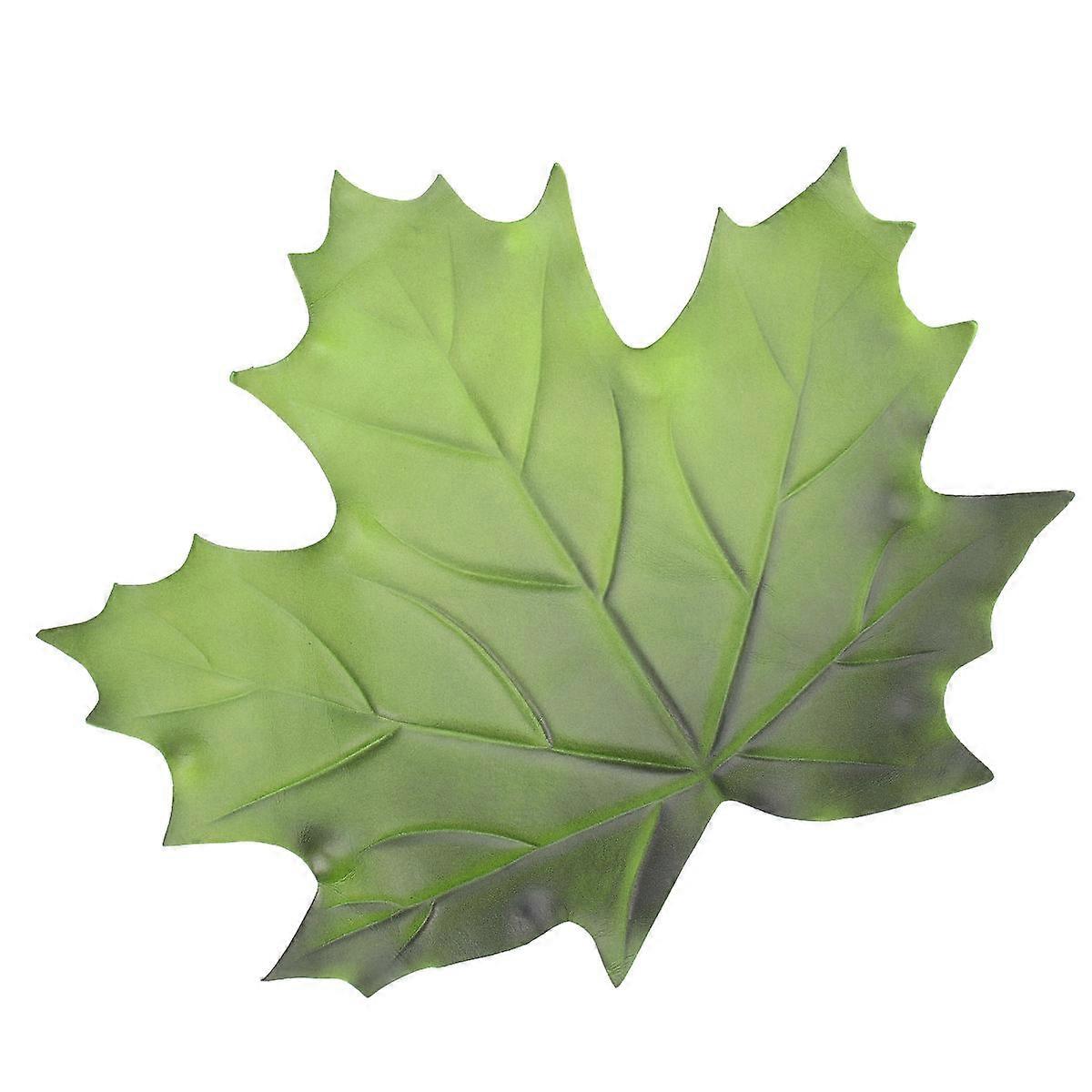 Decorative Mat Maple Leaf Table Mat for Table Use 1Pcs Green