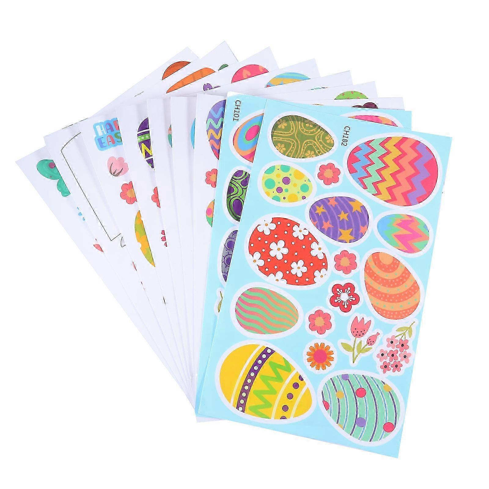 Easter Refrigerator Decals Wall Stickers compatible with Decor 27 Sheets Multi Color