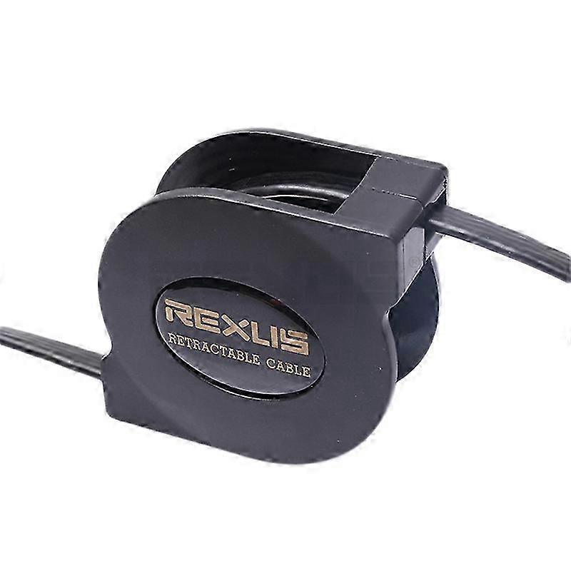 REXLIS 5FT Cat7 RJ45 LAN Cable Adjustable Retractable Ethernet Cable Flat Internet Network Cable compatible with Computer Router Laptop