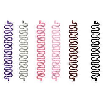 Innovatief haarstylingtool: creëer eenvoudig modieuze gevlochten kapsels voor vrouwen en meisjes. Haarvlechttool voor mode, bruin.