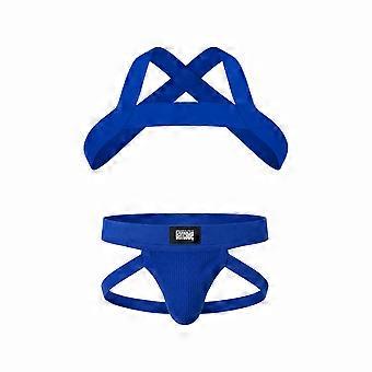 Barcode Berlin Multipack 1x Anton Jock Royal + 1x Harness Matt Royal | Men's Underwear | Men's Jockstrap