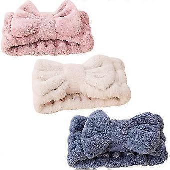 GC2026-3 Pieces Hair Band Women Makeup, Cute Knot Elastic Hair Band