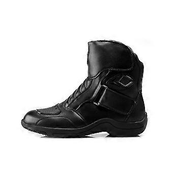 Motorradstiefel Männer Outdoor Winddichte Fahrradschuhe Fahrerstiefel PU-Gewebe Gummisohle Verschleißfeste Antikollisionsschutz-Leichtes Tragen
