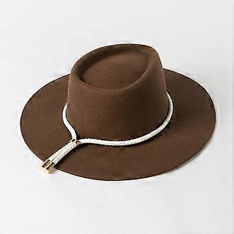Neue 100% Wolle Filz Fedora Für Frauen Männer Herbst Winter Fascinator Formale Party Kirche Mütze Panama Jazz Hüte