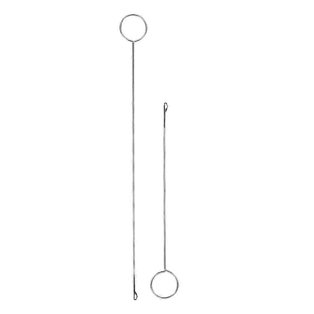 Drawstring Threader Tool Metal Loop Turner Hook Threader for Sewing 2Pcs