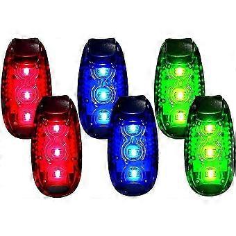 LED-Sicherheitslicht (6er-Pack), Clip-On-Stroboskop-Lauflichter für Läufer, Gehen, Fahrrad, Hundehalsband, Kinderwagen, bestes Nachtzubehör mit hoher Sichtbarkeit
