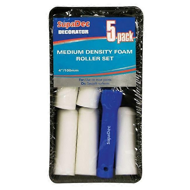 SupaDec Foam Mini Paint Roller Set (Pack de 5)