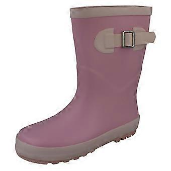 Girls Spot On Casual Wellies Wellingtons X1271 - Pink Synthetic - UK Size 13 - EU Size 32 - US Size 1