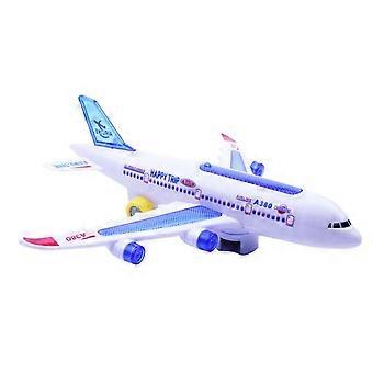 Kids Airbus Aircraft Autopilot Flash Sound Aircraft Music Lighting Toys Electric Airplane Toy for Children Gift