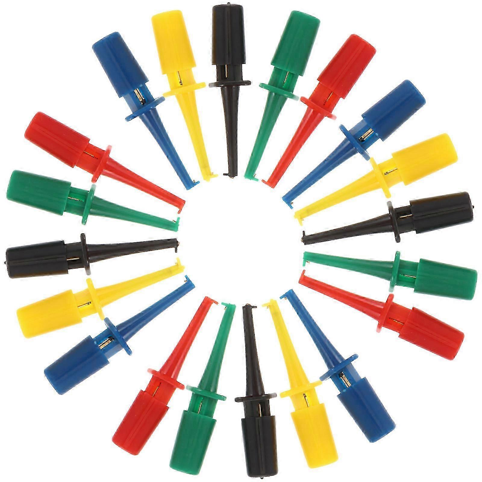 Test Hook Clip Multimeter Electrical Testing with 20Pcs Colorful Probes