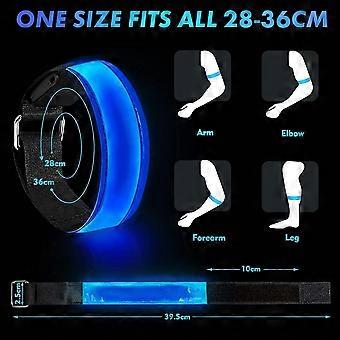 Braçadeira de led recarregável, 2 braçadeiras luminosas PCS Fita reflexiva USB reflexiva