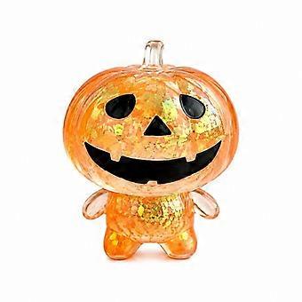 Halloween Pumpkin Shape Slow Rebound Toy, Cute TPR Squeeze Stress Relief Toy For Trick Or Treat Home Goodie Bag Filler