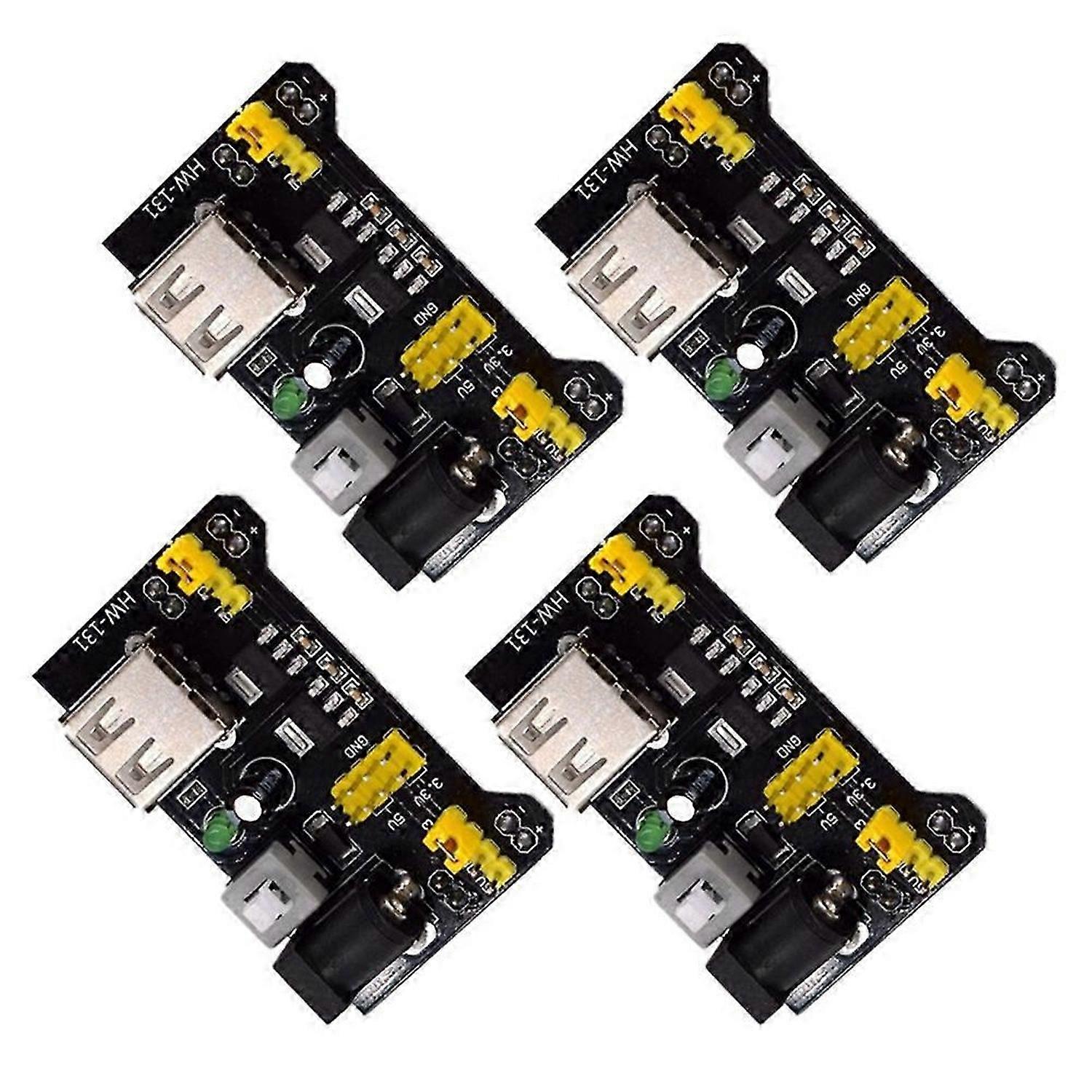 4Pcs HW-131 Breadboard Power Module Breadboard Special Power Module Compatible with 5 3.3V for Bread