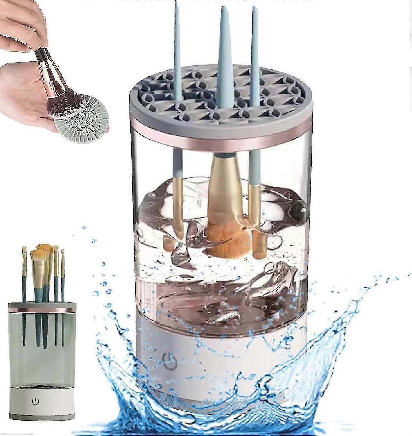 brush cleaner electric for all size makeup brushes