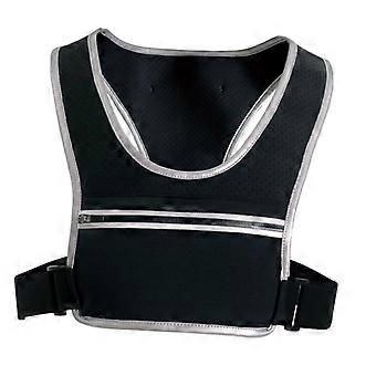 Reflective Running Vest with Phone Holder,  Visibility Safety Vest for Night Running and Cycling