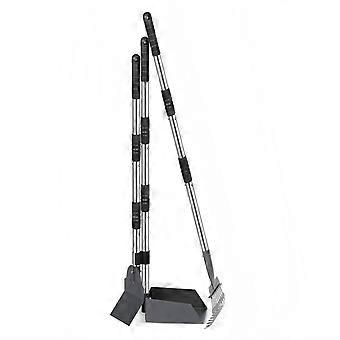 3 Pieces Adjustable Sectional Collector Rustproof Long Handle Poop Collector