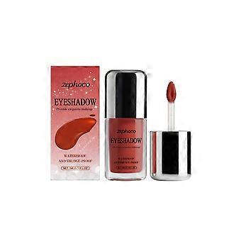 Zephoco Sparkling Red Liquid Eyeshadow, natuurlijke kleur, gemakkelijk aan te brengen, oogmake-up, feestmake-up, draagbare oogschaduw