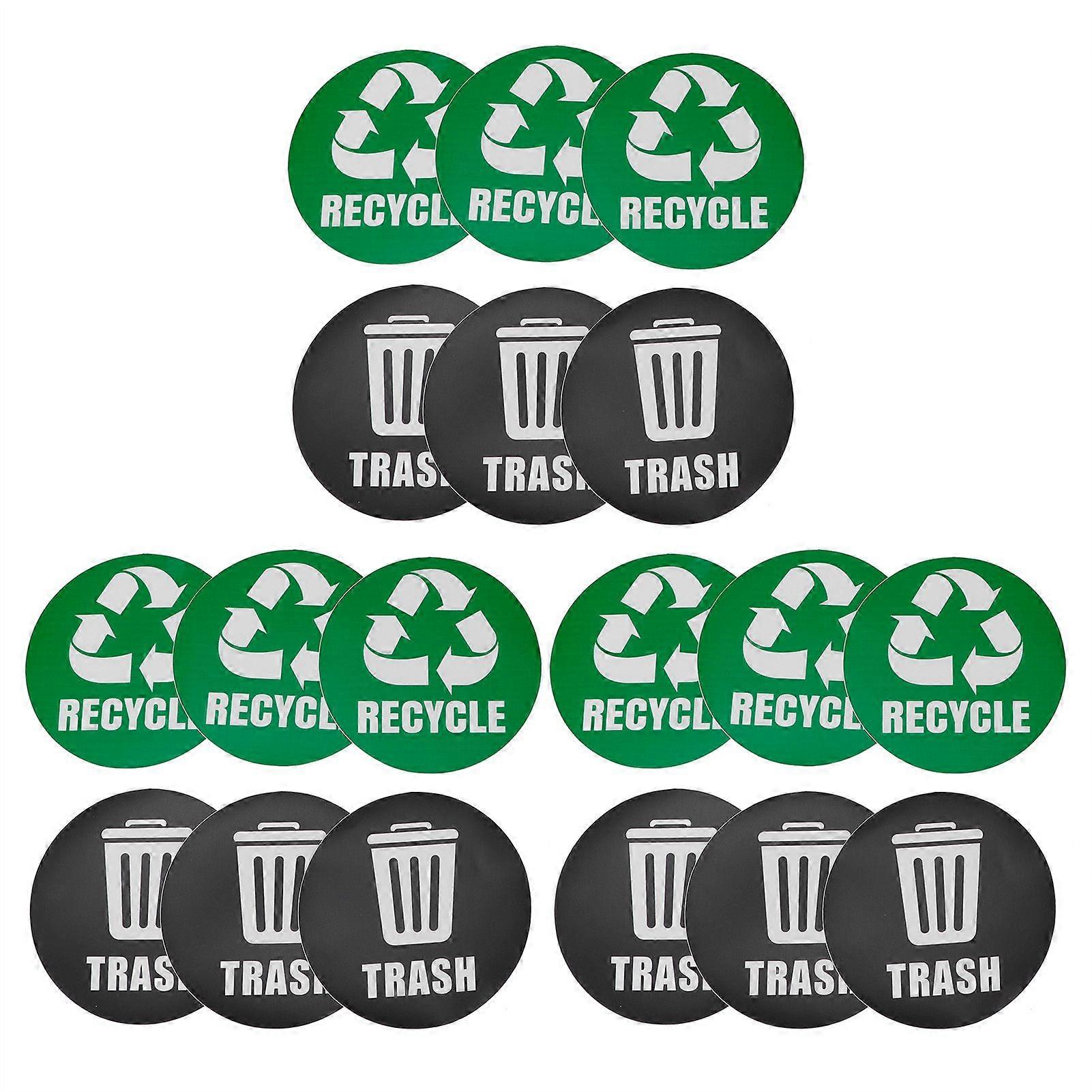 Waterproof Reusable Recycle Sticker for Waste Sorting