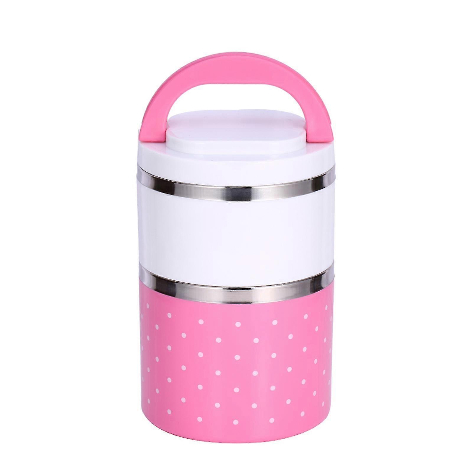 Portable 2-Layer Thermal Lunch Container